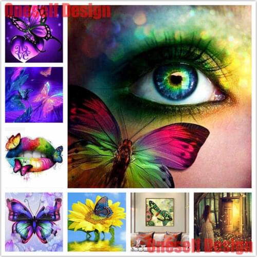 5d diamond painting full Beautiful butterfly diy diamond embroidery full set Beautiful butterfly christmas decorations for home