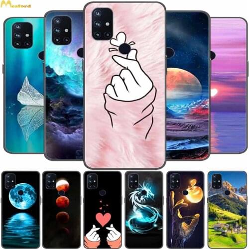 For Oneplus Nord N200 5G Case Black Soft Bumper For Oneplus Nord CE 5G Phone Cover Cute Silicone Funda One Plus Nord N10 5G Case
