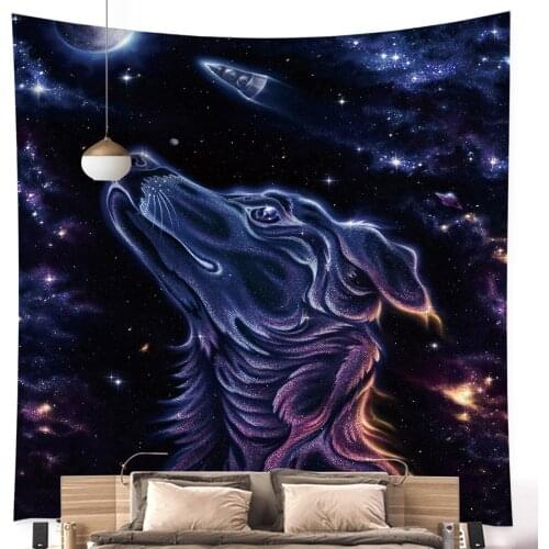 Dream Bedroom hanging cloth Fantasy dog printed background cloth Home decoration tapestry wall hanging Decoration