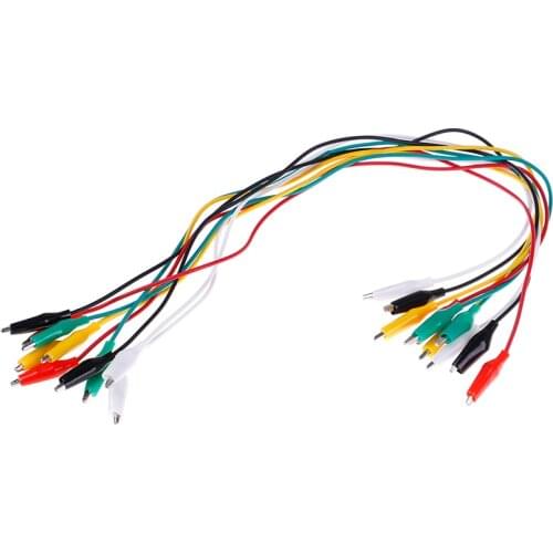 Double-ended Crocodile Clips Roach Clip Test Jumper Wire 10pcs Alligator Clips Electrical NEW Hot Sale DIY Test Leads Alligator