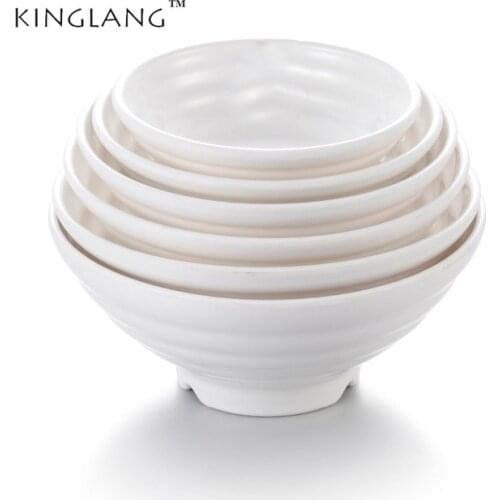 Hot sale 8inch noodle bowl melamine soup bowl instant noodle bowl for Japanese Ramen restaurant white color