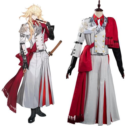 Anime Touken Ranbu Ichimonji Norimune Cosplay Costume Jacket Coat Cape Dress Pants Outfits Halloween Carnival Costumes