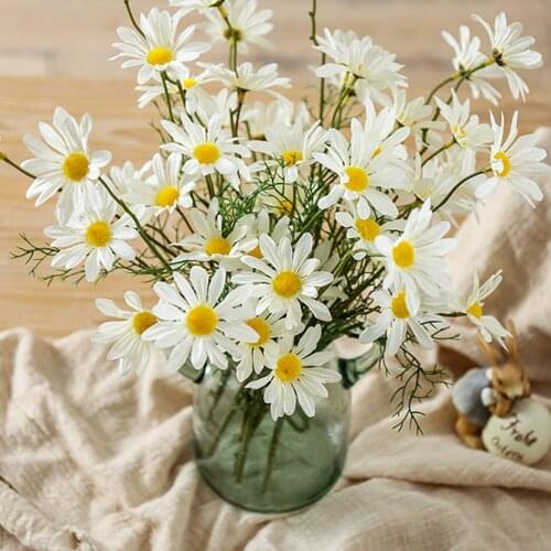 New Chrysanthemum Artificial Small Daisy Cosmos High-grade Artificial Fower Bud Flower Small Wild Chrysanthemum Fake Flower