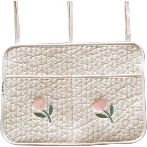 Baby Crib Hanging Bag Cot Bed Toys Diaper Storage Organizer Nappy Holder Pocket for Infant