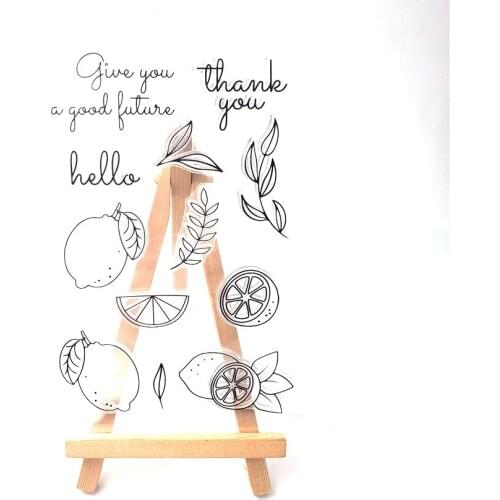 Lemon Transparent Clear Silicone Stamp/Seal for DIY scrapbooking/photo album Decorative clear stamp sheets