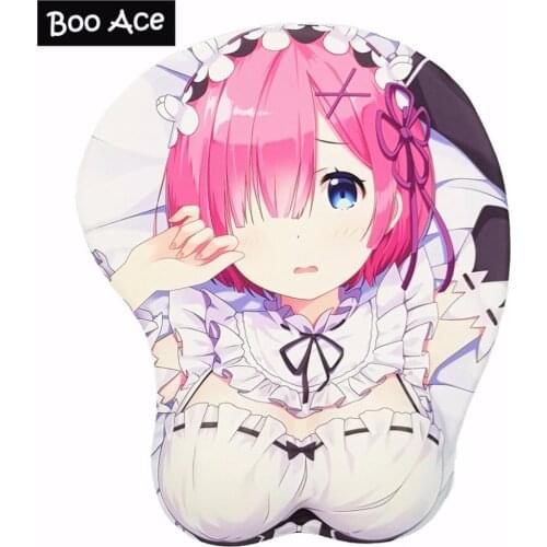 Re: Zero Ram Anime 3D Oppai Mouse Pad Wrist rest