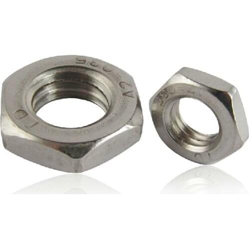 50pcs DIN439 304 Stainless Steel M5/M6 M8/M10 Hexagonal Nut For DIY Prusa 3d printer