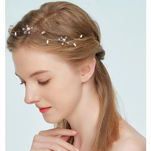 Rhinestones Headpiece Wedding Bridal Hair Accessories Crystal Flower Ornament Banquet or Party for Lady or Girl