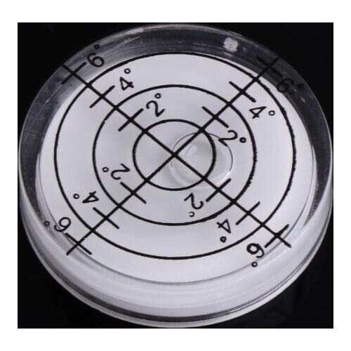 32x7mm Bulls-eye Bubble Degree Marked Surface Level For Camera Circular T5UC