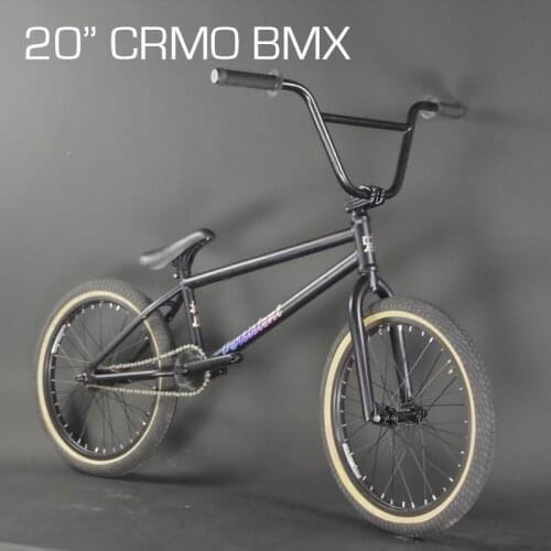 20 Inch BMX Extreme Bikes CrMo 4130 Chromoly Steel Frame 120 Sound Hubs Full Bearings Stunt Performance Climbing Bicycle for Men