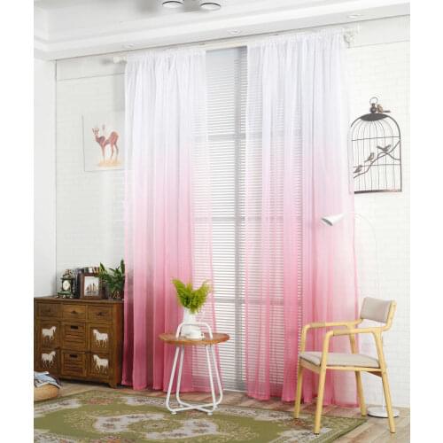 Faded Window Curtain Drape Tulle Fabric Valance Bedroom Living Room Decorative Modern Multi Color шторы