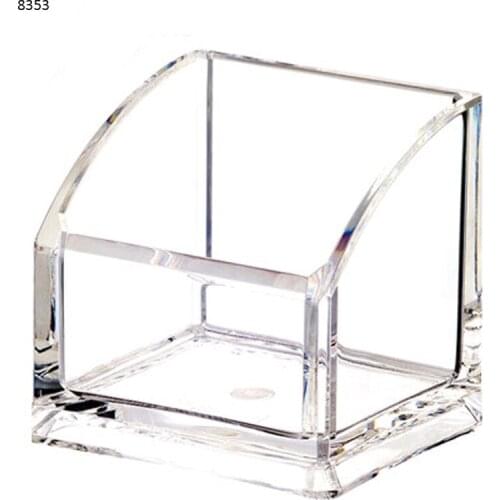 2 units/pack) Clear Acrylic Single Lattice Remote Controller Holder Jewelry Case Cosmetic Storage Box YAC003