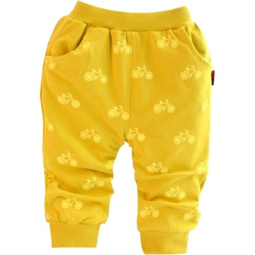 2016 new Spring and autumn cotton Korean style bicycle design baby pants 0-2 year children pants baby boy / girls pants