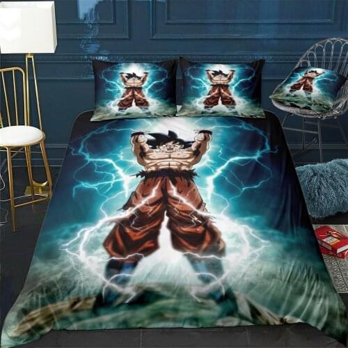 Goku Duvet Cover Comfortable Quilt Home Decora Design Universal Bedding Set Bedclothes+Pillowcase 3pcs