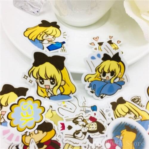 40 PCS Fairy maid girl Sticker Anime Icon Cute Decals Stickers Gifts for Children to Laptop Suitcase Guitar Fridge Bicycle Ca