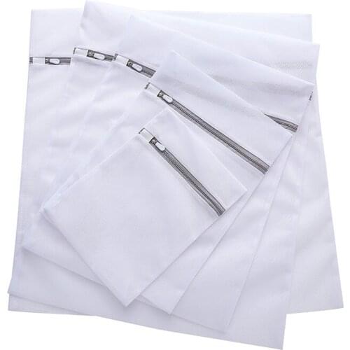 6 piece/set Zippered Foldable Polyester Laundry Bag Bra Socks Underwear Clothes Washing Machine Protection Net Mesh Bags