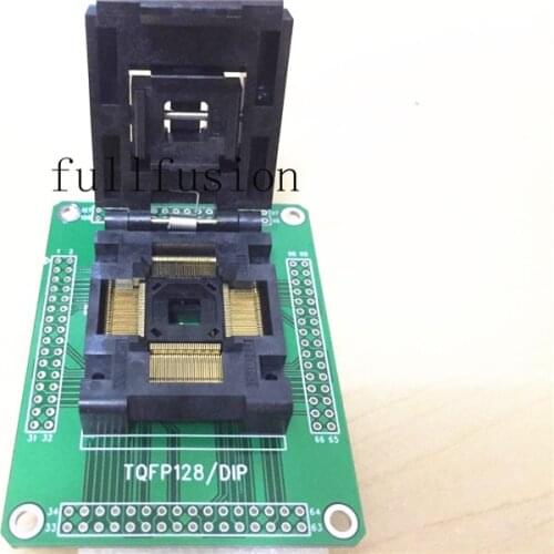 TQFP128 TO DIP Programmer Adapter IC51-1284-1702 TQFP128 0.4mm Pitch Burn in Socket