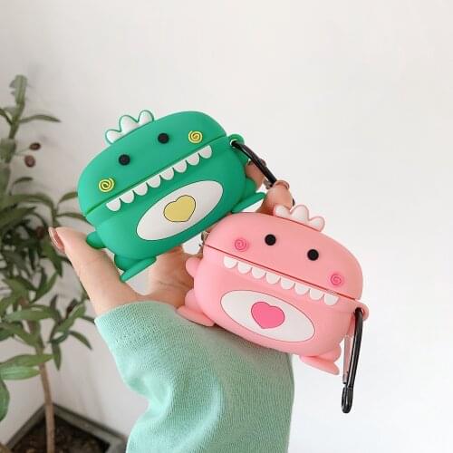 For Huawei Freebuds Pro Headphone Accessories Bluetooth Wireless Earphone case Protective Cover Cartoon 3D Sweat Heart Dinosaur