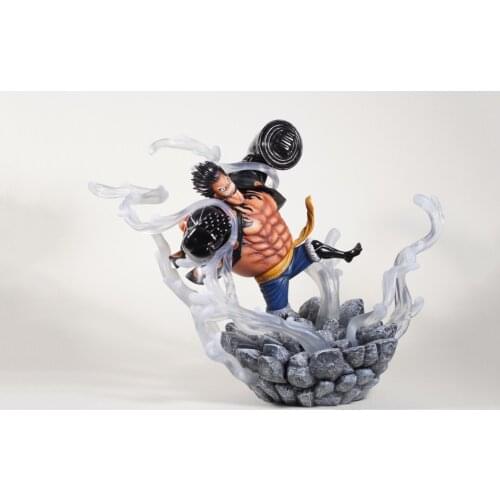 Anime One Piece GK The Straw Hat Pirates Gear Fourth Monkey.D.Luffy Muscled Balloon Scene Version PVC Action Figure Toys 28cm