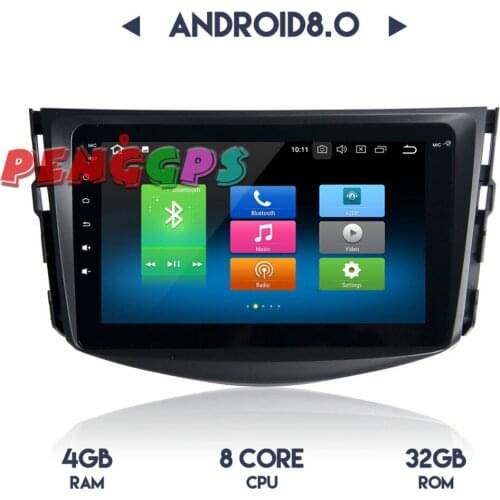 2 din Android 8.0 Car Radio Stereo GPS Navi for Toyota RAV4 2009 2010 2011 2012 RAV 4 no Car DVD Player Multimedia Headunit