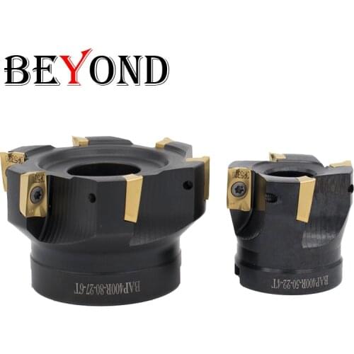 BEYOND Milling Cutter Head Black White 90 Degree Right Angle Milling Cutter Head BAP300R BAP400R-50-22-4T 40 50 63 40-16 40-22