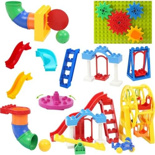 Big Building Blocks Assemble Accessories Children Toys Compatible with brickss Amusement Park Playground Creativity DIY Set Gift