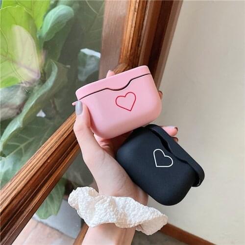 GTWIN Case For SONY WF-1000XM3 Earphone Accessories Charging Box Simple Love Heart For SONY WF 1000XM3 Headphone Cases