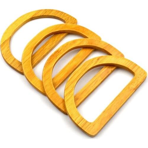 D-shaped wooden handle solid DIY wooden handle wooden gold handle