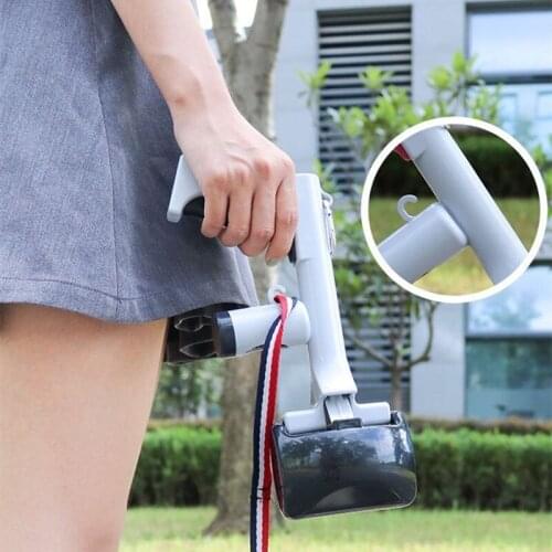 2 In 1 Pick Up Holder Outdoor Waste Cleaning Tools with 1 Roll Poop Bags Pet Cleaning Tools