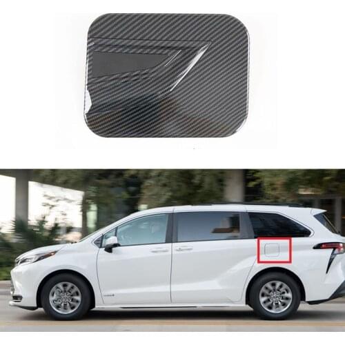 For Toyota Sienna (XL30) 2015 -2020 ABS Car Styling Fuel Tank Cap Gas Tank Cover Decoration