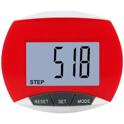 Electronic Step Counter Fitness Digital Pedometer Waterproof Step Movement Calories Counter for Running Walking with Clip