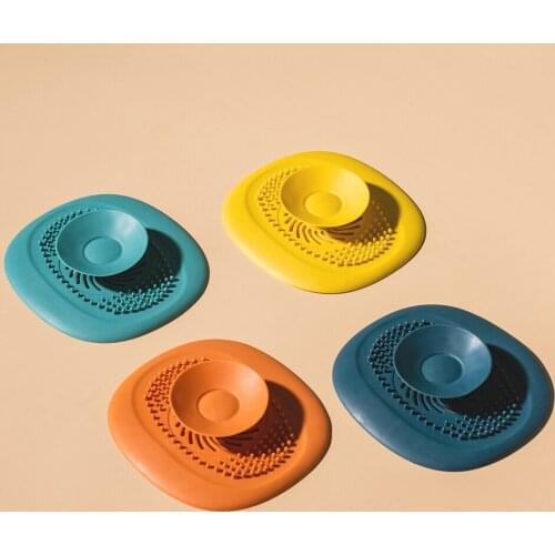 Bathroom Hair Filter Kitchen Sink Filter Bathroom Kitchen Sink Plug Anti-blocking Drain Catches Cover Floor Sewer Outfall Filter