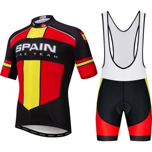 Cycling Jerseys Bib Shorts Set Breathable Anti-UV Mens Mountain Bike Clothing MTB Bicycle Suits