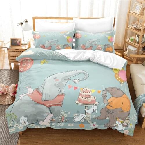 Cartoon Animal Bedding Set Duvet Cover Set 3d Bedding Digital Printing Bed Linen Queen Size Bedding Set Fashion Design