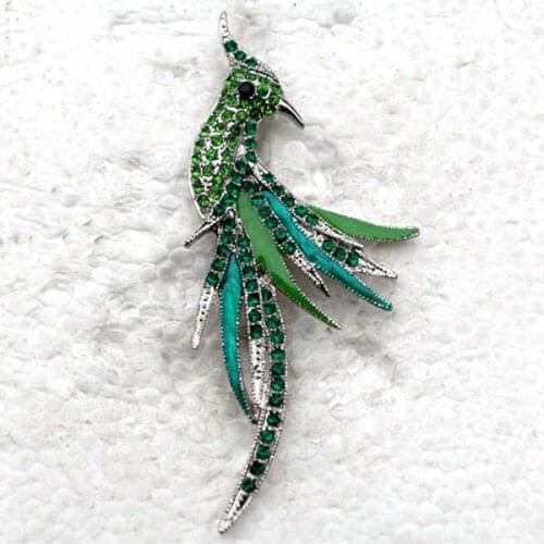 Fashion Rhinestone Enamel Bird Pin brooches C075 M