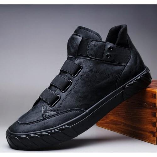 Brand New Mens Leather Shoes Korean Trend Comfortable Loafer Men Shoes British Fashion Men High Top Sneakers New Moccasins Men