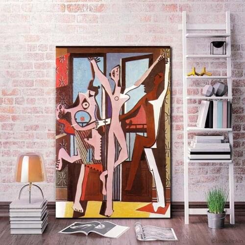 The Three Dancers By Picasso Wall Art Canvas Poster And Print Canvas Painting Decorative Picture Living Room Home Decor Artwork