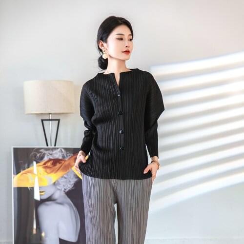 Женские базовые футболки NOBLE PLEATS China At AliExpress