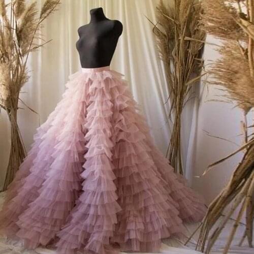 New Ball Gown Crinoline Big Ruffle Floor Length Wedding Accessories Tulle Wedding Dress Underskirts High Quality