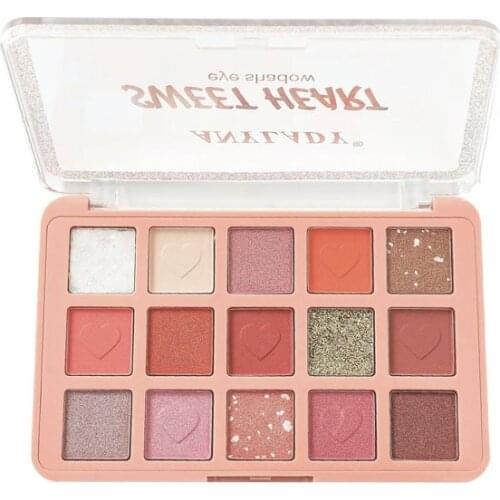 15 Color Pearl Matte Eye Shadow Palette Makeup Glitter Powder Multi-color Eye Shadow Long Lasting Easy To Wear TSLM2