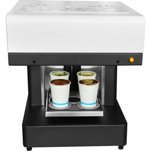 DIY Coffee priner 4 cups Food latte Cappuccino cake inkjet printer Art Coffee Cake Pizza printing machine with free ink