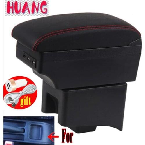 For Volkswagen Polo armrest box Polo V universal 2009-2018 car center console modification accessories double raised with USB