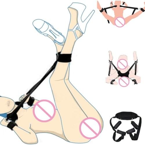 Adjustable G Spot No Vibator Sex Toys For Women Couples Restraints Collar Handcuffs & Ankle Cuffs Slave Bdsm Bondage Sex Shop