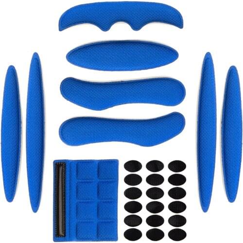 Helmet Padding Kit 27PCS Bicycle Replacement Universal Foam Pads Nylon Cushion for Cycling Riding Cycling Motorcycle Racing