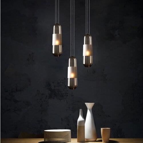 Modern Glass Pendant Lights Hanging Lamp for Dining Room Bedroom Led Light Fixtures Nordic Loft Industrial Home Decor Luminarias