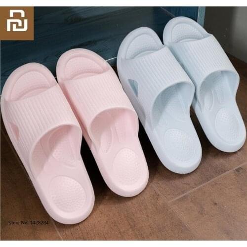 Youpin man woman Home bathroom non-slip slippers male female indoor Floor Flat Shoes Summer massage flip flop