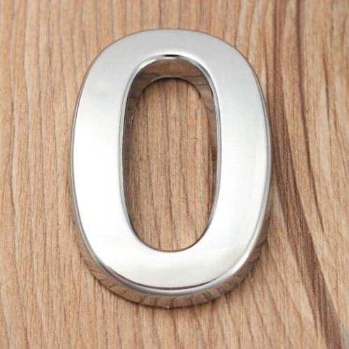 1PC 5CM Numeral Door Plaque House Drawer Sign Plating Gate Digits 0 - 9 Plastic Number Tag Hotel Sticker Door Label