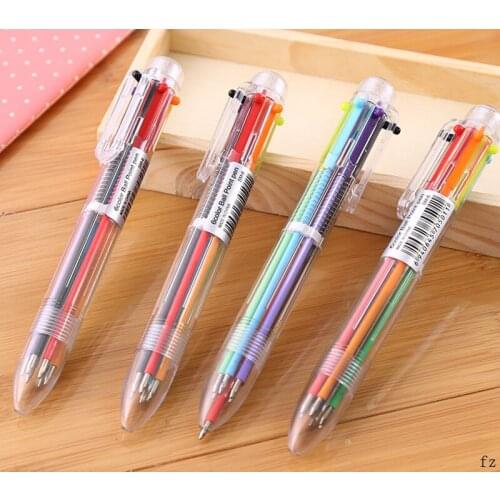 200 Pcs 6 Colors Ballpoint Pen Ball Pens for Kids Gift Pens for Children Office School Supplies