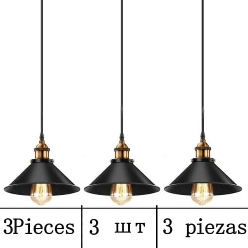 Industrial Pendant Light E27 Base Vintage Hanging Pendant Lights 22cm Retro Chandelier Lamp Fixture Home Kitchen Lighting