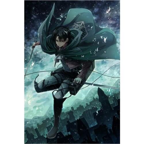 DIY Diamond Painting Japan Anime Attack On Titan Diamond Embroidery Diamond Mosaic Painting Home Decor Gift